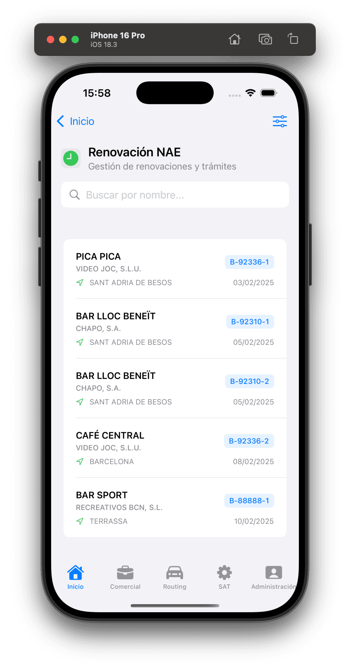 BARBER CUT BUTTON ACRYLIC      - Imagen 2